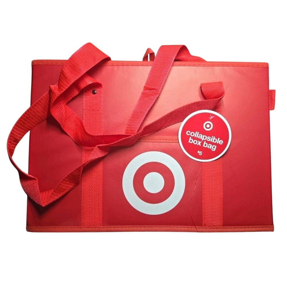 Target Collapsible Box Bag Reusable Foldable Compact NWT
